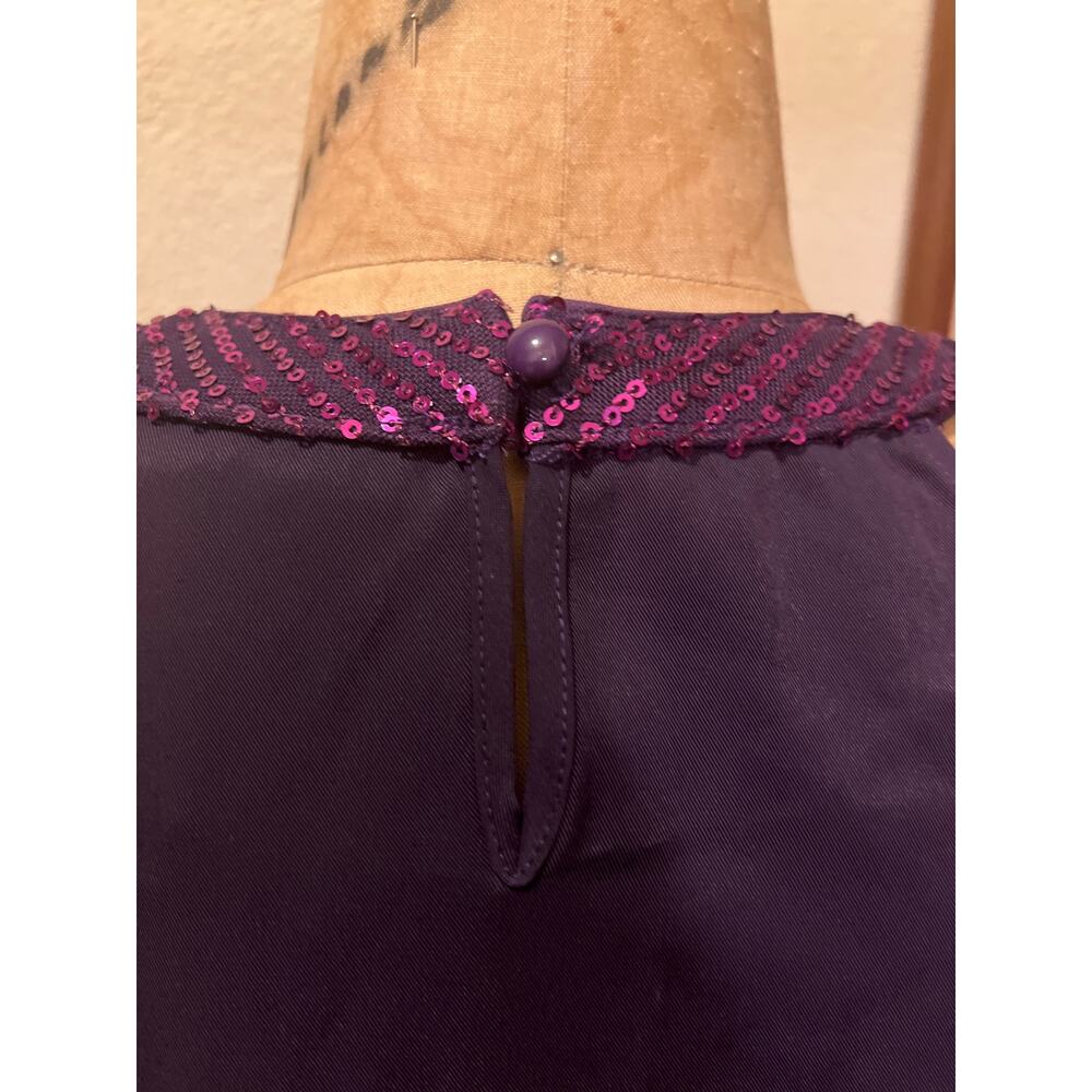 Grace Karin Sleeveless Sequin Halter Top Purple NWT Size S - Picture 7 of 9